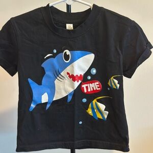 Kids Shark Graphic T-Shirt - Black
